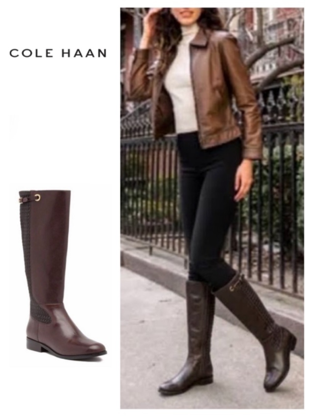 Cole Haan Women’s Simona Tall Riding Boot (6.5)